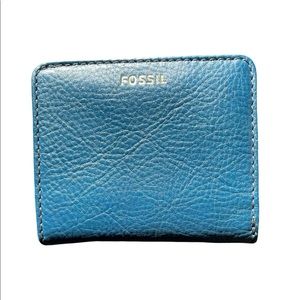 Fossil small blue wallet